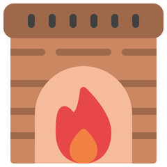 vector illustration of a furnace