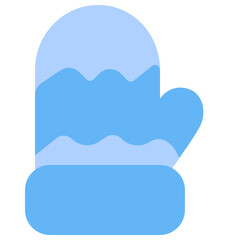 vector illustration of a winter glove icon