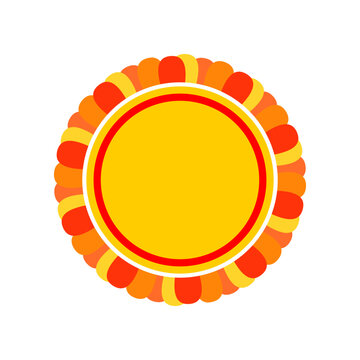 Sun icon on white background. Vector illustration.