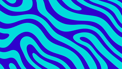 Naklejka premium Abstract Teal and Purple Wavy Lines Background