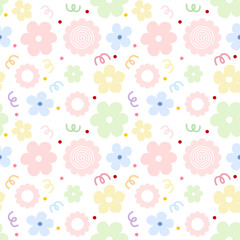 seamless background with flowers