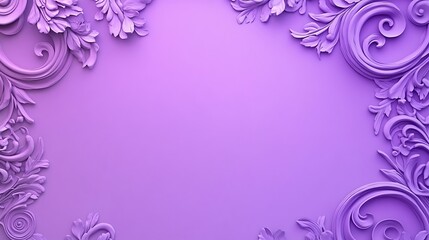 Ornate purple floral frame (6)