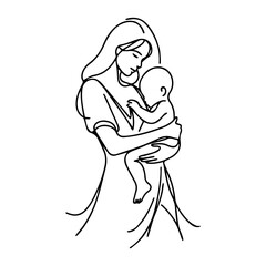 Mother and Child, Mother and Child Embrace