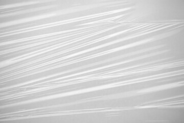 Abstract white plastic film wrap texture background
