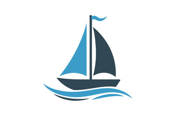 Sailing boat vector graphic design nautical theme