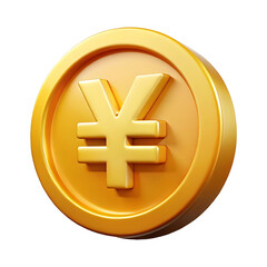 Obraz premium Japanese Yen (JPY) Gold Coin – Currency and Investment Symbol