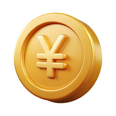 Obraz premium Japanese Yen (JPY) Gold Coin – Currency and Investment Symbol