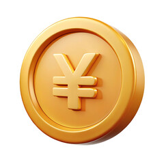 Obraz premium Japanese Yen (JPY) Gold Coin – Currency and Investment Symbol