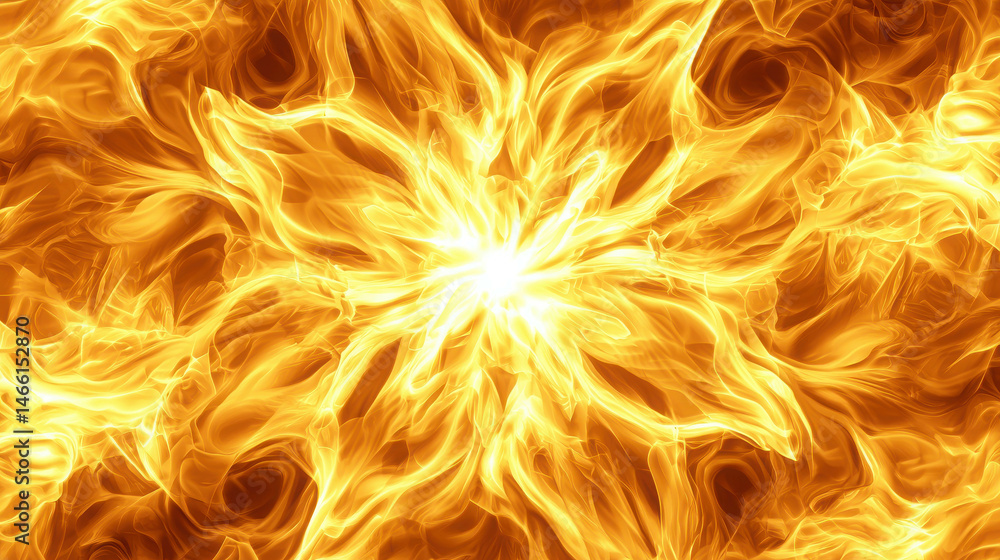 Aufkleber vibrant fiery abstract background with swirling flames and dynamic light patterns