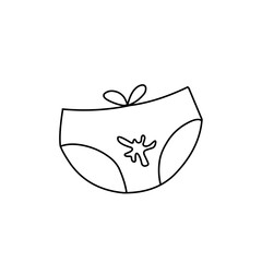 outline the panties stain
