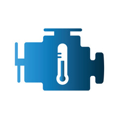 Thermometer icon design template