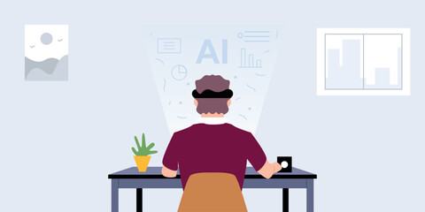 AI-augmented workforce concept