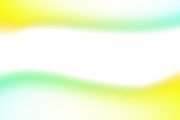 Obraz premium Green yellow white grainy gradient shape transparent background. Abstract color gradient cutout on transparent background. Vibrant grungy, noise texture effect, grungy effect cutout
