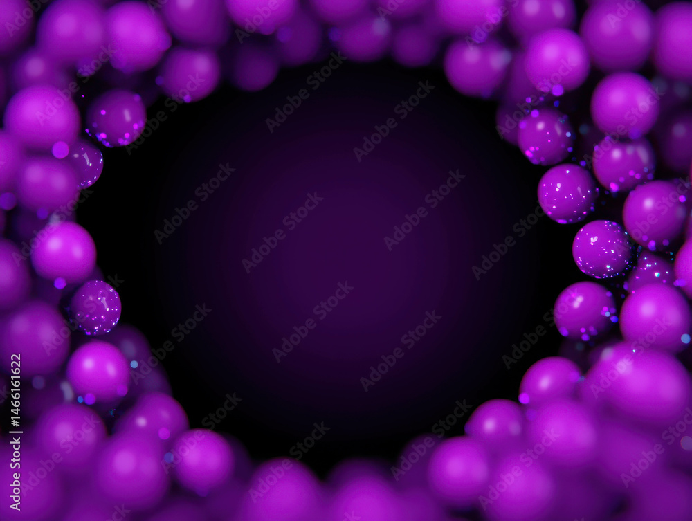 Aufkleber vibrant purple sphere background with gradients and depth for abstract art projects