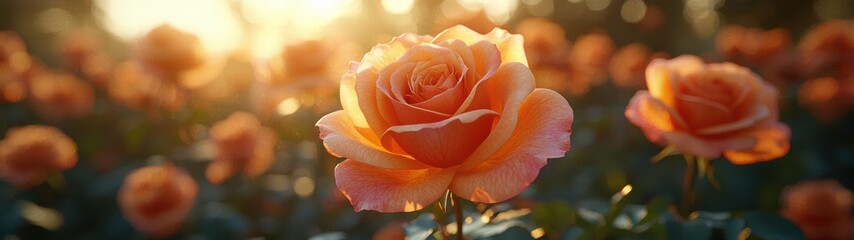 Single beautiful flower in bloom with delicate petals against a soft background