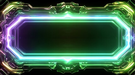 Obraz premium Futuristic glowing frame (4)