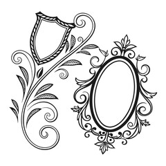 Oval, Shield and Circle Frames
