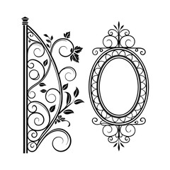 Oval, Shield and Circle Frames