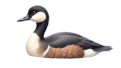 Detailed Grebe Clipart, isolated on a white background.