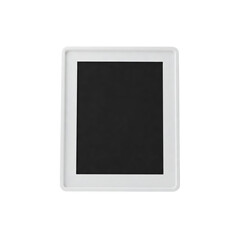 Fototapeta premium A white digital photo frame with screen off
