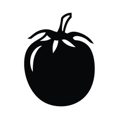 grape tomato vector silhouette icon - perfect for food, farming, or nutrition concepts.