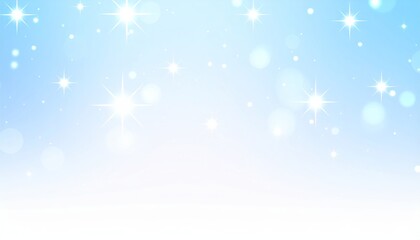 Naklejka premium Blue Christmas background with snowflakes and festive winter decoration