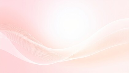 Flowing pink waves on a smooth abstract background