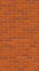 Rustic Red Brick Wall Texture: Warm Tones, Seamless Pattern
