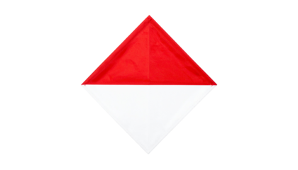 The Indonesia flag triangular design, isolated on transparent background