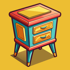 cartoon illustration of a wooden house