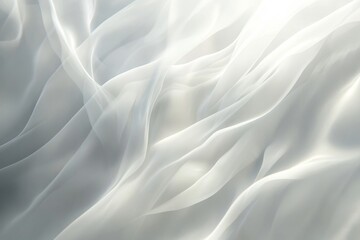 Obraz premium Elegant folds of translucent fabric in soft light.