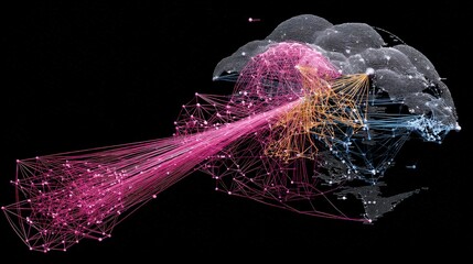 Global Network Connections Data Visualization of International Communication and Transportation