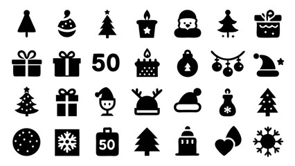 50 Vibrant and Detailed Christmas Icons for All Your Holiday Design Needs