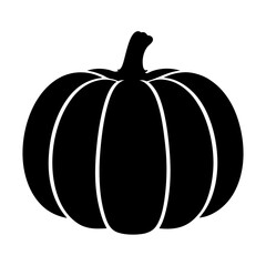 pumpkin vector silhouette icon - perfect for food, farming, or nutrition concepts.