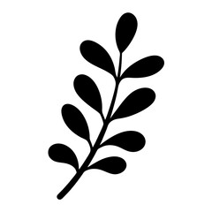purslane vector silhouette icon - perfect for food, farming, or nutrition concepts.