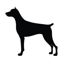 dog vector silhouette icon - , ideal for wildlife, safari, and animal-themed illustrations.