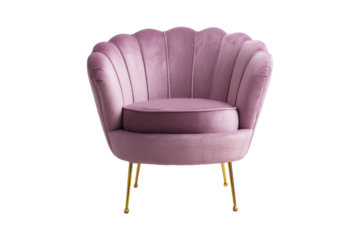 Stylish pink chair modern room furniture