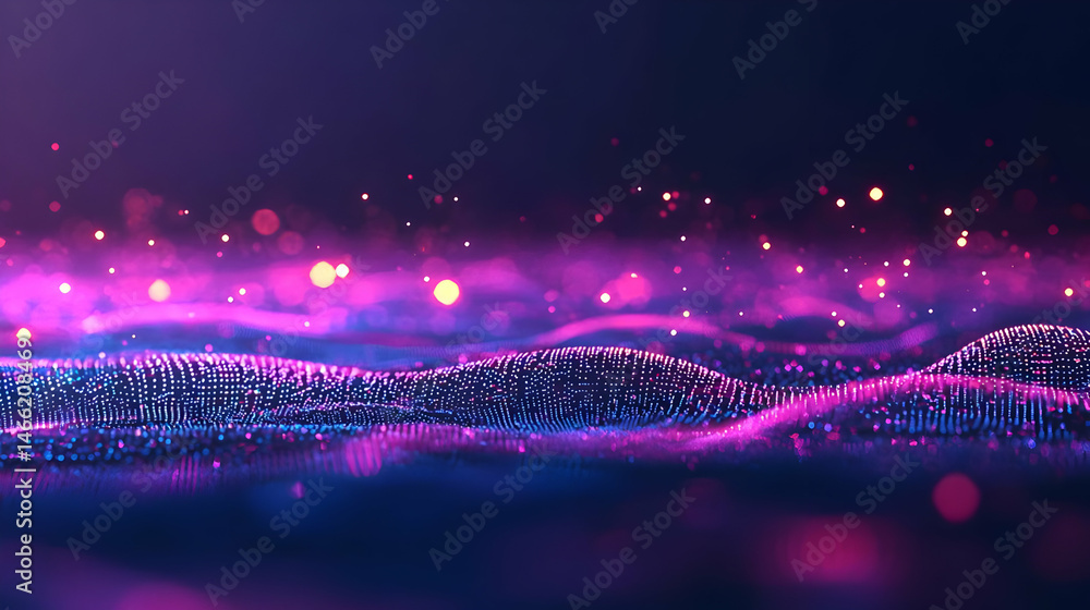 Poster abstract digital data visualization background