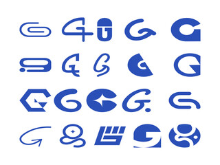 Letter G Initial Logo Collection