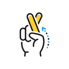 Multi color icon for lie
