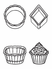 Metal cake mold perfect for creating unique cakes.eps