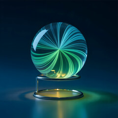 A photograph of a mesmerizing liquid crystal sample revealing its homeotropic alignment pattern (1)