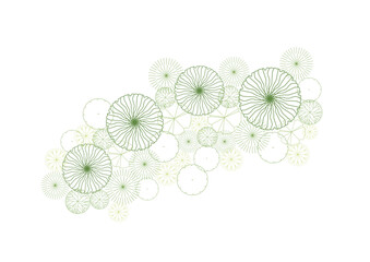 architecture drawing plant tree top view plan greenery vegetation vector. design nature architectural landscape set element illustration bush garden flora sapling minimal. architect isolated.