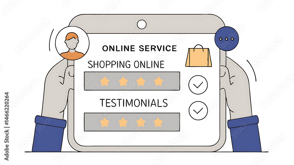 Poster evaluations satisfaction after service online user give ratings to service experience on the online 
