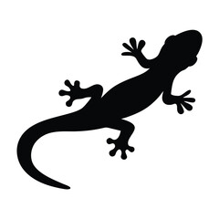 salamander vector silhouette icon - , ideal for wildlife, safari, and animal-themed illustrations.