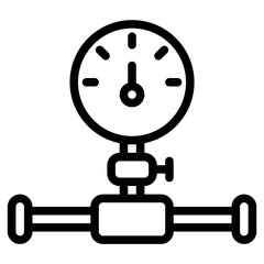 water meter line icon 
