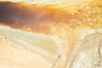 Tinto river in Las Minas de RioTinto, Huelva, Andalucia, Spain