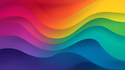 Fototapeta premium Vibrant rainbow gradient banner vector template celebrating lgbtq pride and diversity