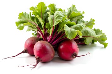 red radish isolated on white