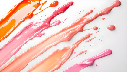 Nail polish isolated on white background